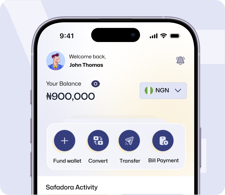 Safadora App Interface