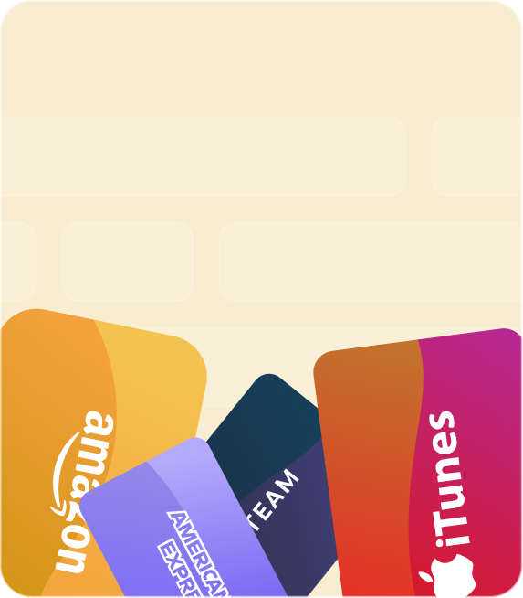 Trade giftcards background